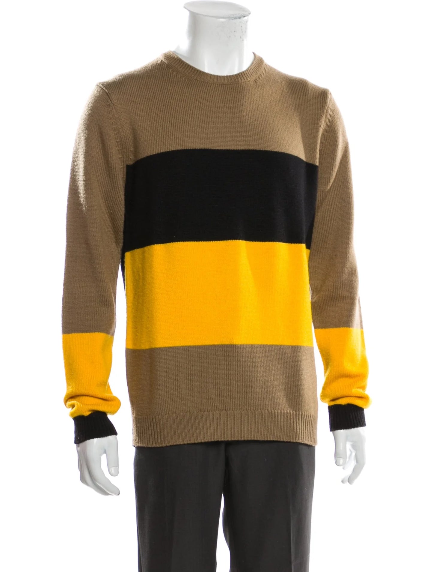 Marc by Marc Jacobs Merino Wool Colorblock Pattern Pullover