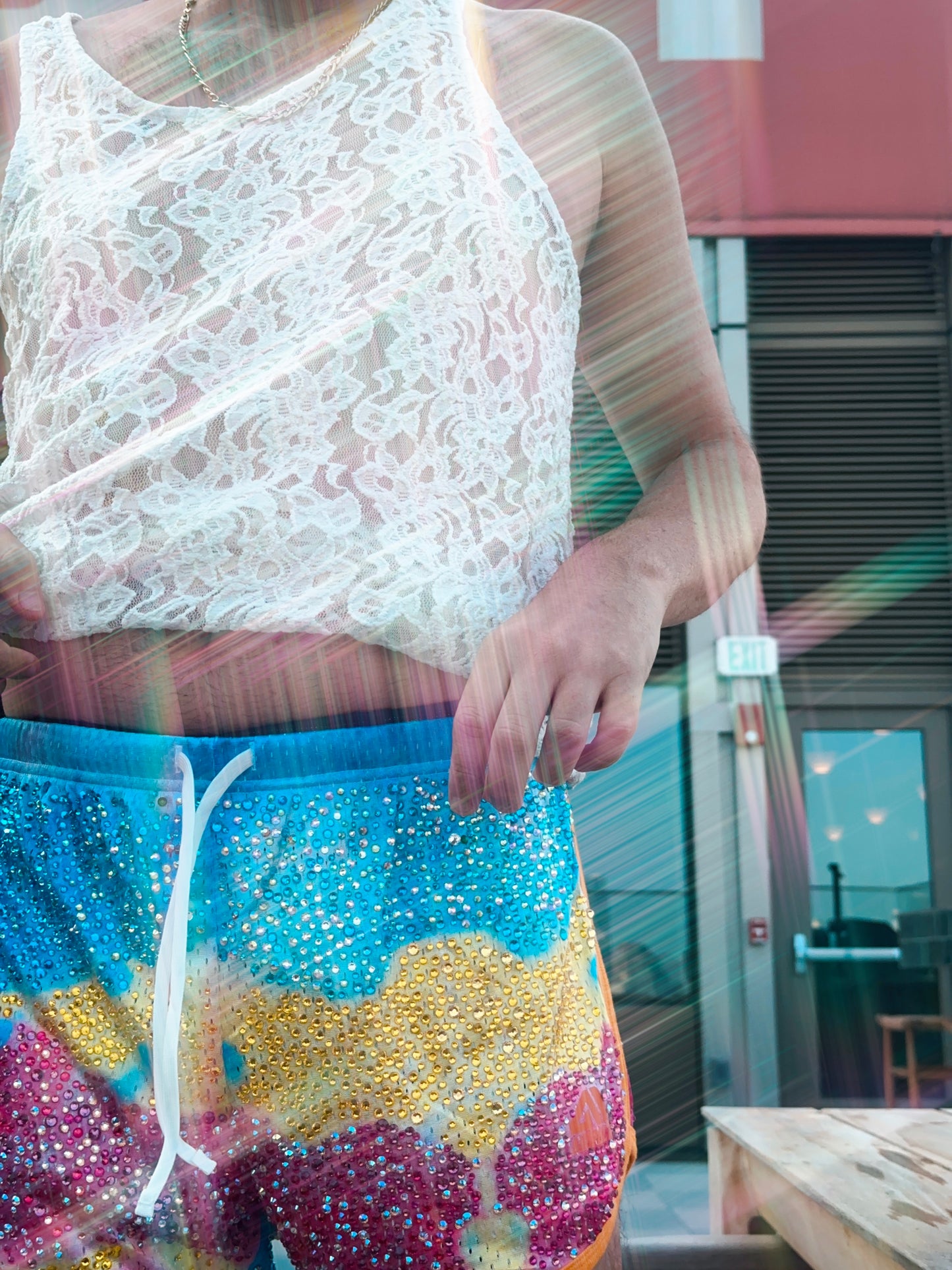 Technicolor Tease Shorts