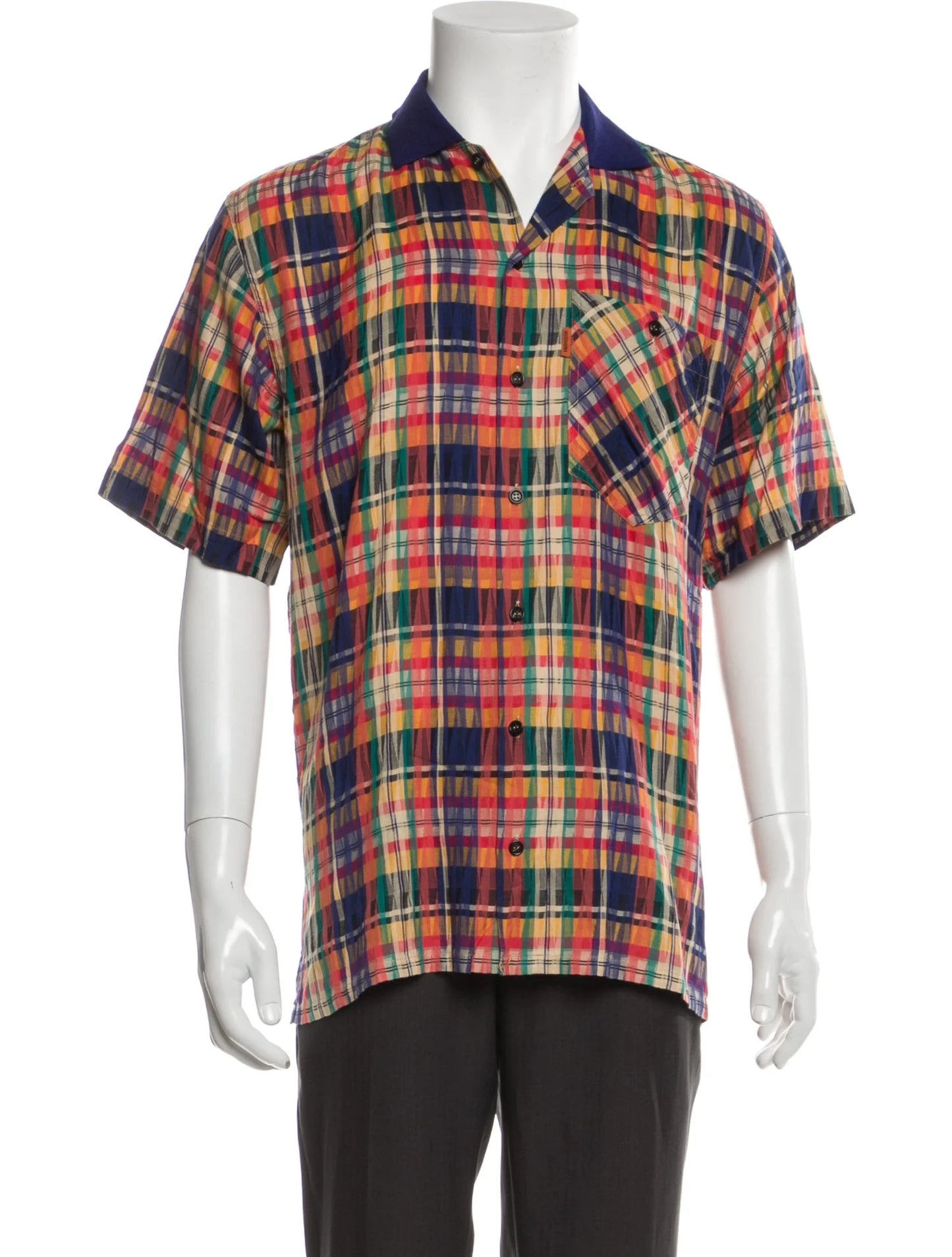 Missoni Plaid Print Short Sleeve Shirt