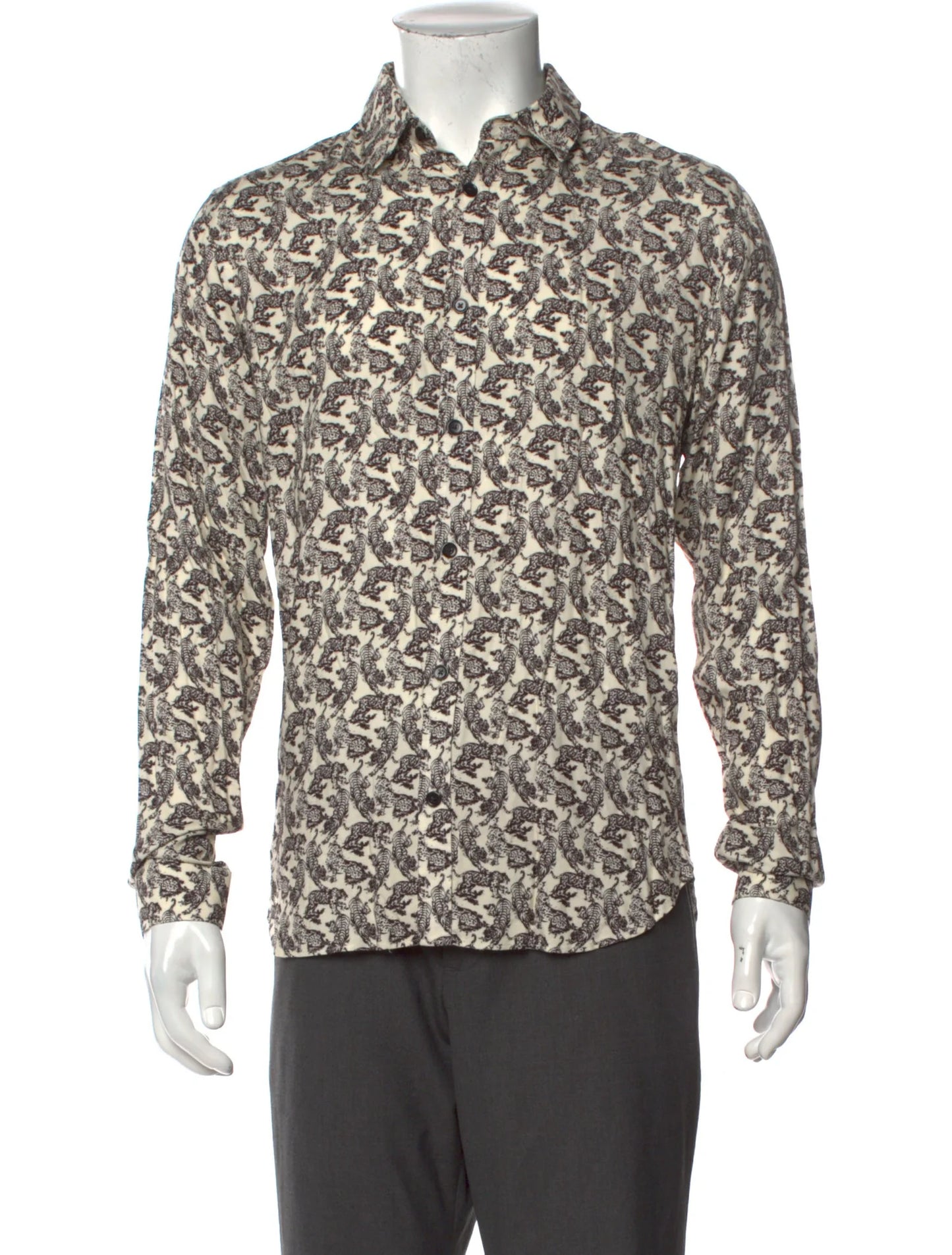 The Kooples Printed Long Sleeve Shirt