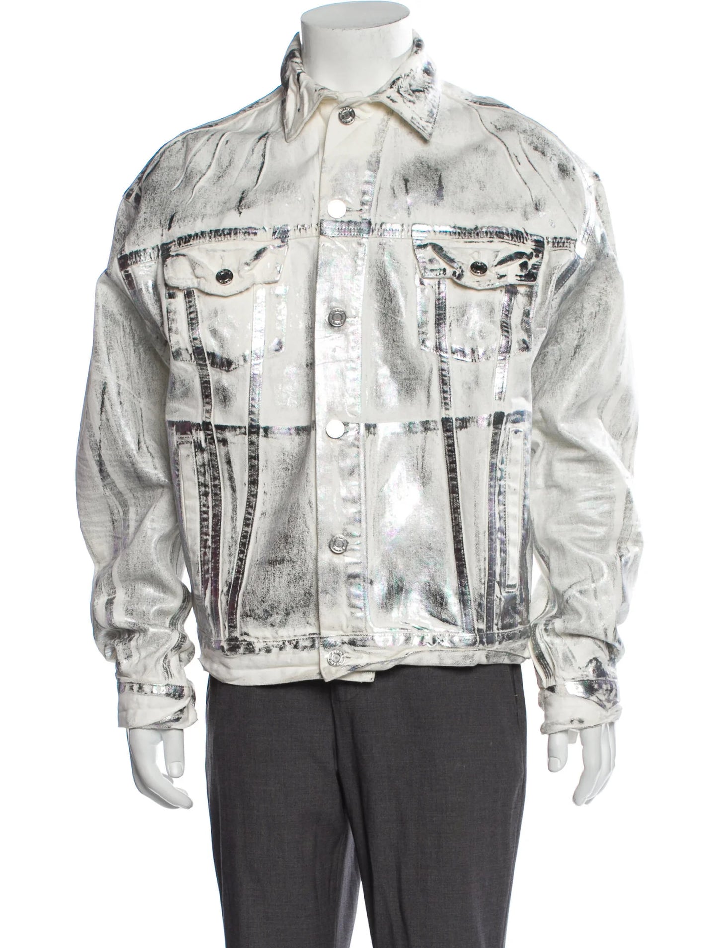 Purple Brand Printed Denim Jacket